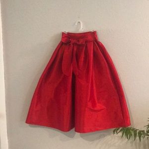 Taffeta holiday skirt